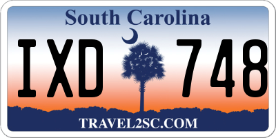 SC license plate IXD748