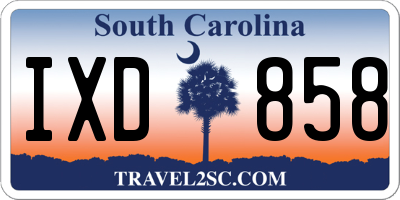 SC license plate IXD858