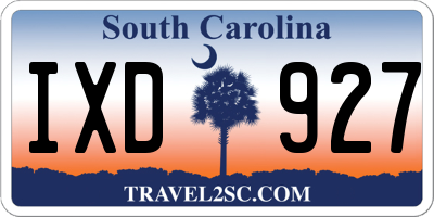 SC license plate IXD927
