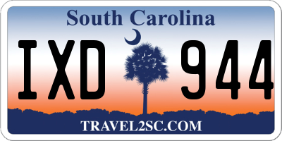SC license plate IXD944