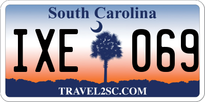 SC license plate IXE069