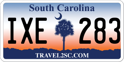 SC license plate IXE283