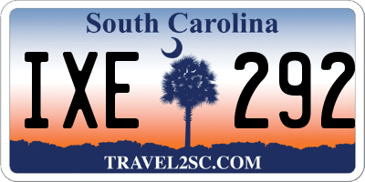 SC license plate IXE292