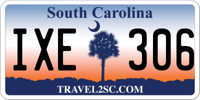 SC license plate IXE306