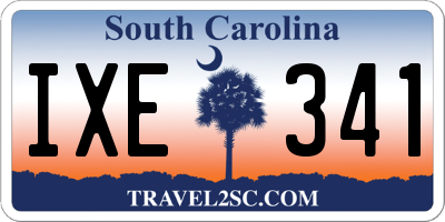 SC license plate IXE341