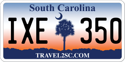 SC license plate IXE350