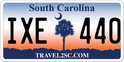 SC license plate IXE440