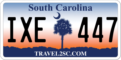 SC license plate IXE447
