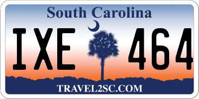 SC license plate IXE464