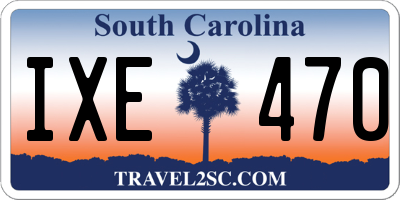 SC license plate IXE470