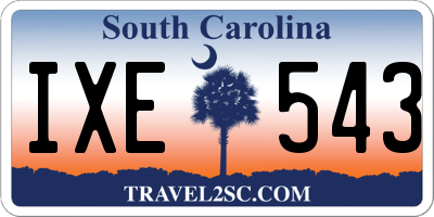 SC license plate IXE543