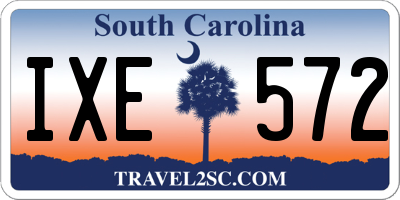 SC license plate IXE572