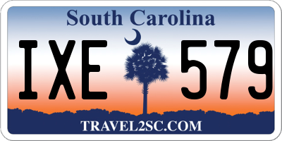 SC license plate IXE579