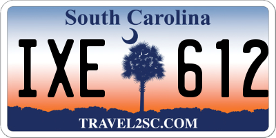 SC license plate IXE612