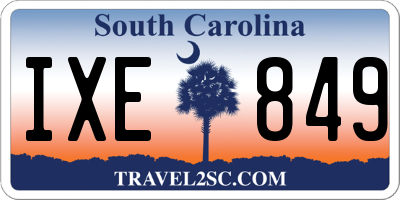 SC license plate IXE849