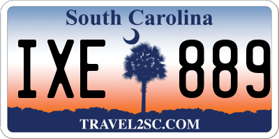 SC license plate IXE889