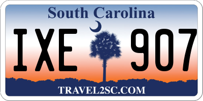 SC license plate IXE907