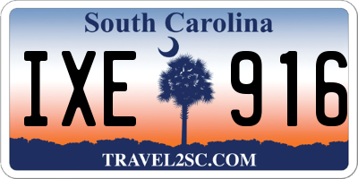 SC license plate IXE916