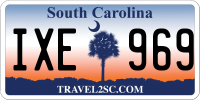 SC license plate IXE969