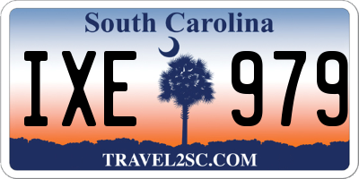 SC license plate IXE979