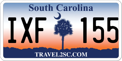 SC license plate IXF155