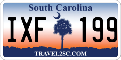 SC license plate IXF199