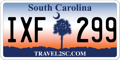 SC license plate IXF299