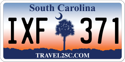 SC license plate IXF371