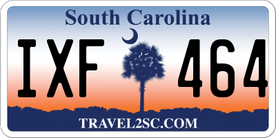 SC license plate IXF464