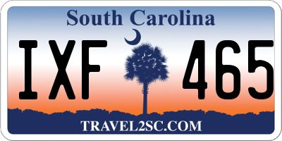 SC license plate IXF465