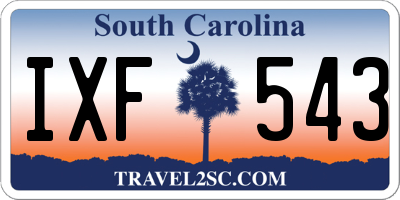 SC license plate IXF543
