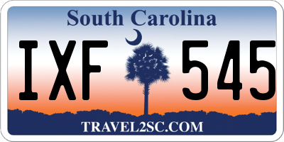 SC license plate IXF545