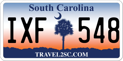 SC license plate IXF548