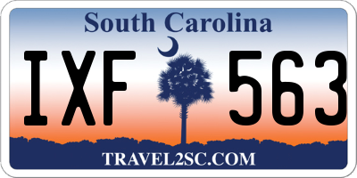 SC license plate IXF563
