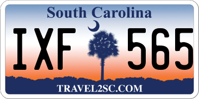 SC license plate IXF565