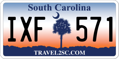 SC license plate IXF571
