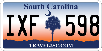 SC license plate IXF598
