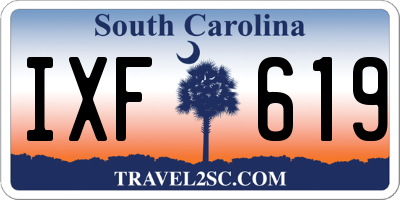 SC license plate IXF619