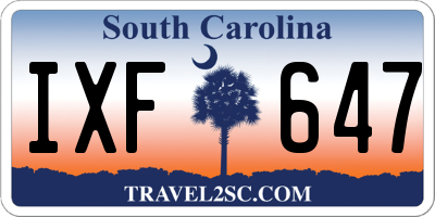 SC license plate IXF647