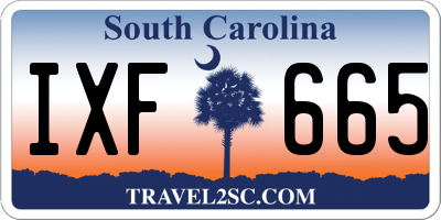 SC license plate IXF665