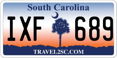 SC license plate IXF689