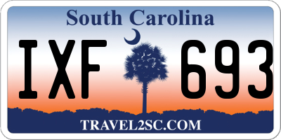 SC license plate IXF693