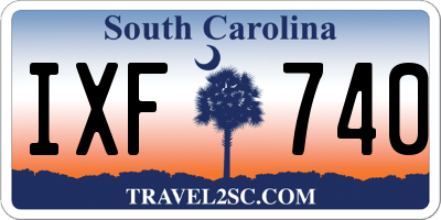 SC license plate IXF740