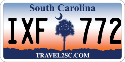 SC license plate IXF772