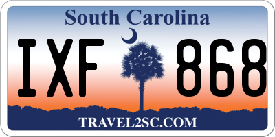 SC license plate IXF868
