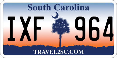 SC license plate IXF964