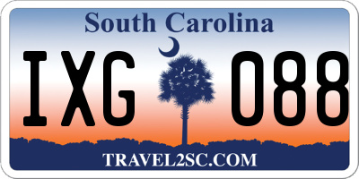 SC license plate IXG088