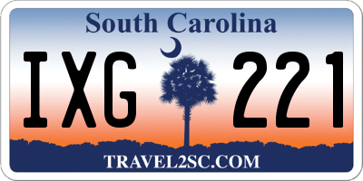 SC license plate IXG221