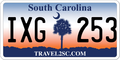 SC license plate IXG253