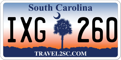 SC license plate IXG260